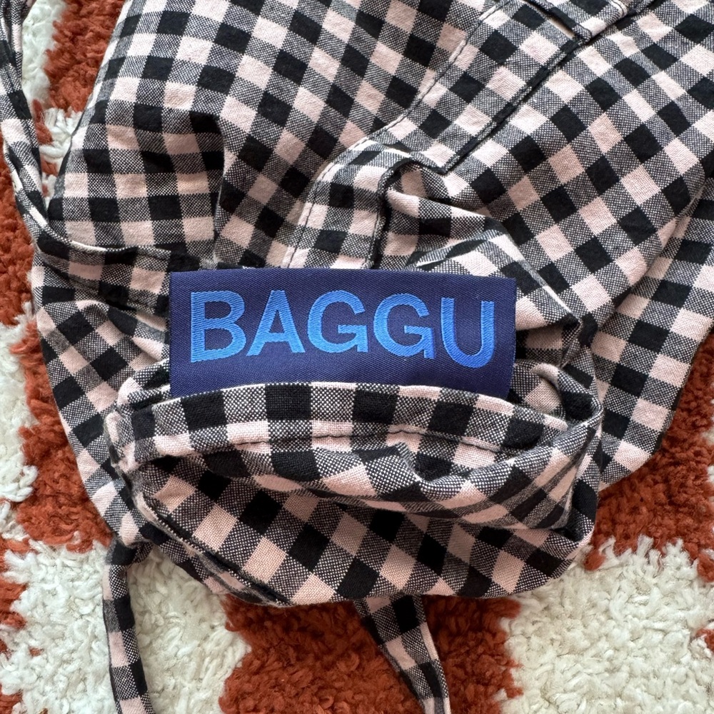 Baggu flannel gingham tote - Picture 3 of 4